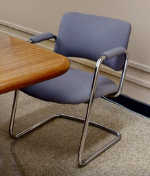 [#B8-6] Grey guest chair