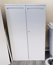 [#D22-31] Tall 2 door steel cabinet