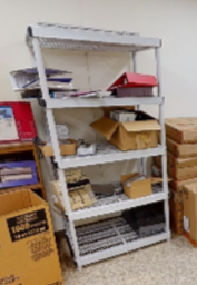 [#D14-16] metal shelving