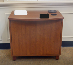 [#D20-7] 2 door wood cabinet (photo representation)