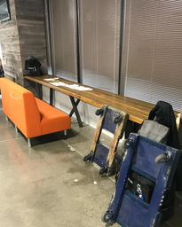 [#C4] Long Wood Work Table (17’x 2’)