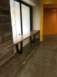 [#C4] Shorter Wood Work Table (12’ x 2’)