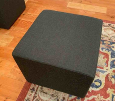 [#B11-22] Dark grey ottoman