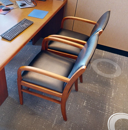 [#B9-4] Black guest chair