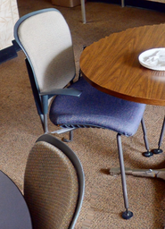 [#B8-7] Blue guest chair
