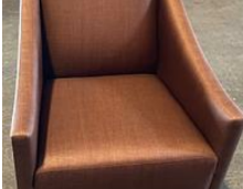 [#B12-51] Lounge Chair-Brown