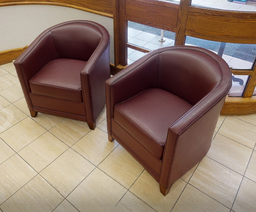 [#B12-24] Red lounge chair