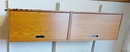 [#D23-50] Overhead 2 bins mounted wood