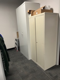 [#D20-15] 36"2 door storage cabinet grey