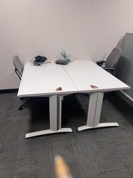 [#C12-21] 30"x60" grey table with holes