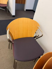 [#B4-28] PURPLE STACK CHAIRS