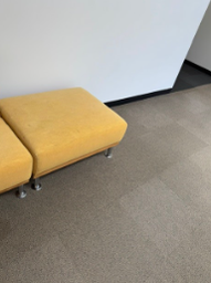 [#B11-73] YELLOW OTTOMAN
