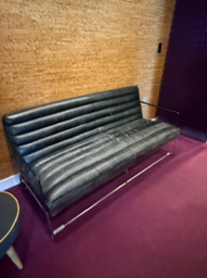[#B6-55] Black Love Seat