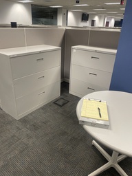 [#D8-15] 36" Off white 3-Drawer Lateral