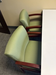 [#B9-99] GREEN GUEST CHAIRS