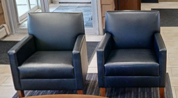 [#B12-6] Black lounge chair