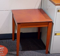 [#C11-11] Square wood end table