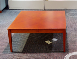 [#C3-3] Square wood coffee table
