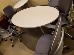 [#C5-20] 3' x 6' Oval laminate 4 person meeting table
