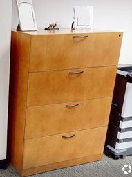 [#D10-11] 4D lateral wood filing cabinet