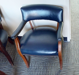 [#B9-13] Blue guest chair