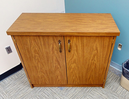 [#D20-16] 2 door wood cabinet