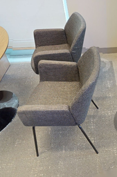 [#B8-2] Grey guest chair