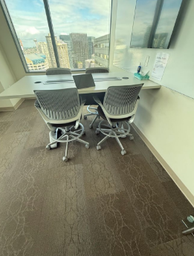 [#C5-8] 36"W X 72"L HUDDLE RM TABLE (WALL MOUNTED ON WALL SIDE)