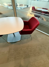 [#C4-60] 36" RECTANGLE TABLE - WHITE W/CHROME BASE