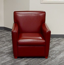 [#B12-3] Red lounge chair