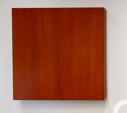 [#D23-25] Whitboard in mounted wall cabinet