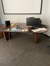 [#C6-53] Conference Table - Oval 8'x4'