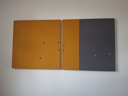 [#L1-12] Wall Panel - Orange &amp; Grey