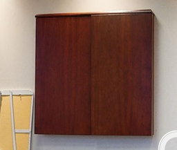 [#F4-20] Whiteboard in mounted wall cabinet