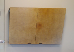 [#F4-10] Whiteboard in wall cabinet