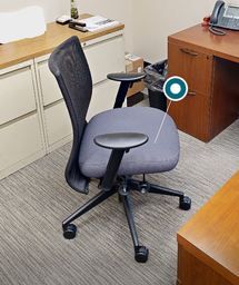 [#B13-5] Task chair with arms