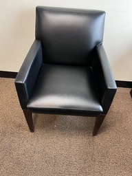 [#B9-Picture #84] Black leather guest chairs
