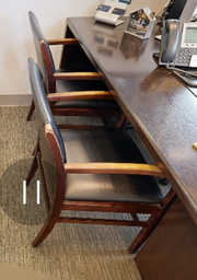 [#B9-1] Black guest chair