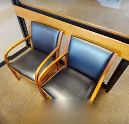 [#B9-2] Black guest chair