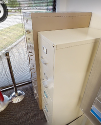 [#D13-7] filing - 5 drawer vertical (beige)