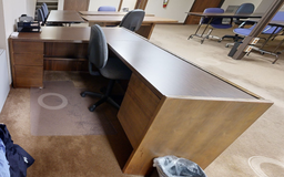 [#E5-3] XL reception L-shaped desk