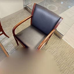 [#B9-4] Black guest chair