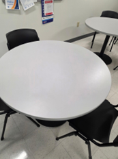 [#C2-36] WHITE BREAK ROOM TABLE