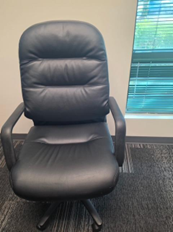 [#B13-55] LEATHER HI BACK TASK CHAIR