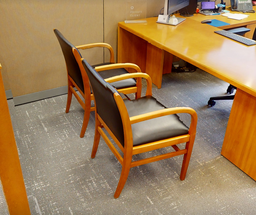 [#B9-6] Black guest chair