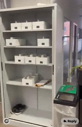 [#D2-37] Grey Shelving Cabinet
