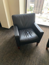 [#B12-50] Black reception chair