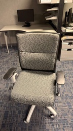 [#B13-62] Gray black task chair