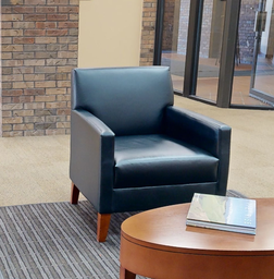 [#B12-5] Black lounge chair