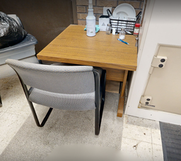 [#B8-6] Grey guest chair